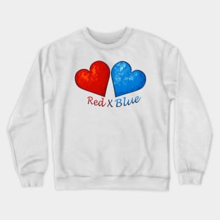 Red X Blue Crewneck Sweatshirt